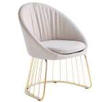 paris prix Chaise Design en Tissu "Mayra" 84cm Beige