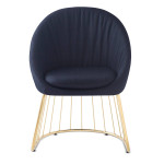 Paris Prix Chaise Design En Tissu "Mayra" 84cm Noir
