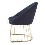 Paris Prix Chaise Design En Tissu "Mayra" 84cm Noir