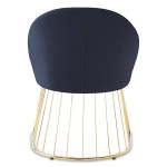 Paris Prix Chaise Design En Tissu "Mayra" 84cm Noir