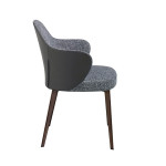 Paris Prix Chaise Design En Tissu "Patsy" 83cm Gris