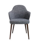 Paris Prix Chaise Design En Tissu "Patsy" 83cm Gris