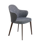 paris prix Chaise Design en Tissu "Patsy" 83cm Gris