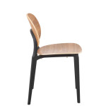 Paris Prix Chaise Design "Finama" 82cm Naturel & Noir