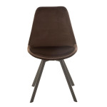 Paris Prix Chaise Design "Hélène" 84cm Marron Foncé