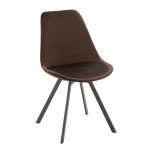 paris prix Chaise Design "Hélène" 84cm Marron Foncé
