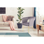 Paris Prix Chaise Design "Jolene" 77cm Gris