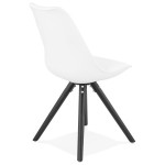 Paris Prix Chaise Design "Jupiter" 82cm Blanc