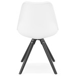 Paris Prix Chaise Design "Jupiter" 82cm Blanc