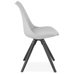 Paris Prix Chaise Design "Jupiter" 82cm Gris