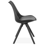 Paris Prix Chaise Design "Jupiter" 82cm Noir