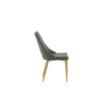 Paris Prix Chaise Design "Leone" 91cm Gris Foncé