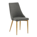 paris prix Chaise Design "Leone" 91cm Gris Foncé