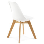 Paris Prix Chaise Design "Lund" 83cm Blanc