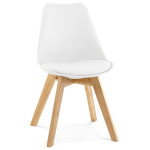 paris prix Chaise Design "Lund" 83cm Blanc