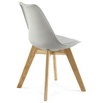 Paris Prix Chaise Design "Lund" 83cm Gris