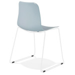 Paris Prix Chaise Design "Mandreo" 82cm Bleu & Blanc