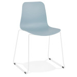 paris prix Chaise Design "Mandreo" 82cm Bleu & Blanc