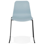 Paris Prix Chaise Design "Mandreo" 82cm Bleu & Noir