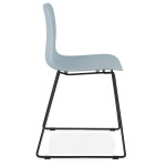 Paris Prix Chaise Design "Mandreo" 82cm Bleu & Noir