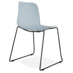 Paris Prix Chaise Design "Mandreo" 82cm Bleu & Noir