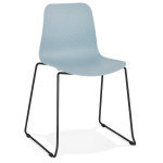 paris prix Chaise Design "Mandreo" 82cm Bleu & Noir