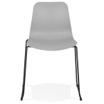 Paris Prix Chaise Design "Mandreo" 82cm Gris & Noir