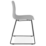 Paris Prix Chaise Design "Mandreo" 82cm Gris & Noir