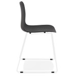 Paris Prix Chaise Design "Mandreo" 82cm Noir & Blanc