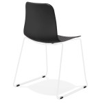 Paris Prix Chaise Design "Mandreo" 82cm Noir & Blanc