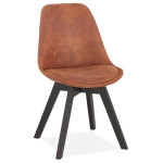 paris prix Chaise Design "Mirka" 85cm Marron & Noir