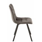 Paris Prix Chaise Design "Morgan" 86cm Gris