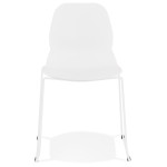 Paris Prix Chaise Design "Olganic" 85cm Blanc