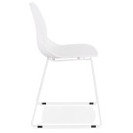 Paris Prix Chaise Design "Olganic" 85cm Blanc