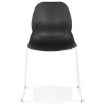 Paris Prix Chaise Design "Olganic" 85cm Noir & Blanc