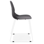Paris Prix Chaise Design "Olganic" 85cm Noir & Blanc
