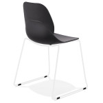 Paris Prix Chaise Design "Olganic" 85cm Noir & Blanc