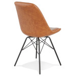 Paris Prix Chaise Design "Ozona" 83cm Marron & Noir
