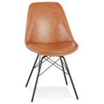 paris prix Chaise Design "Ozona" 83cm Marron & Noir