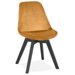 paris prix Chaise Design "Persée" 85cm Moutarde & Noir