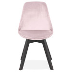 Paris Prix Chaise Design "Persée" 85cm Rose & Noir