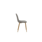 Paris Prix Chaise Design "Polar" 94cm Gris & Chêne