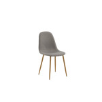 Paris Prix Chaise Design "Polar" 94cm Gris & Chêne