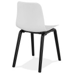 Paris Prix Chaise Design "Sparkling" 81cm Blanc & Noir