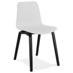 paris prix Chaise Design "Sparkling" 81cm Blanc & Noir