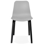 Paris Prix Chaise Design "Sparkling" 81cm Gris & Noir