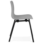 Paris Prix Chaise Design "Sparkling" 81cm Gris & Noir
