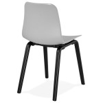 Paris Prix Chaise Design "Sparkling" 81cm Gris & Noir