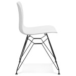 Paris Prix Chaise Design "Spider" 83cm Blanc & Noir