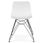 Paris Prix Chaise Design "Spider" 83cm Blanc & Noir